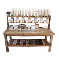 A&C Standaard Tafel met Bovenblad - Gerecycled Hardhout - 2.2m