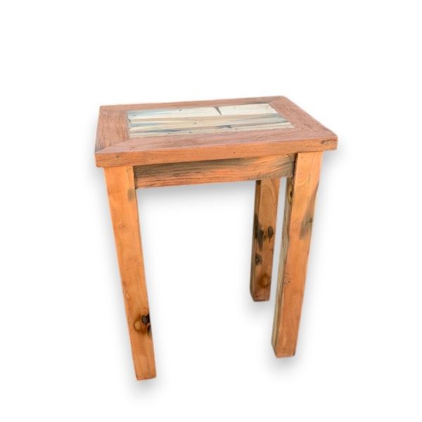Hoge tafel - Displaystandaard - Gerecycled Hardhout - 60 x 40 x 80cm