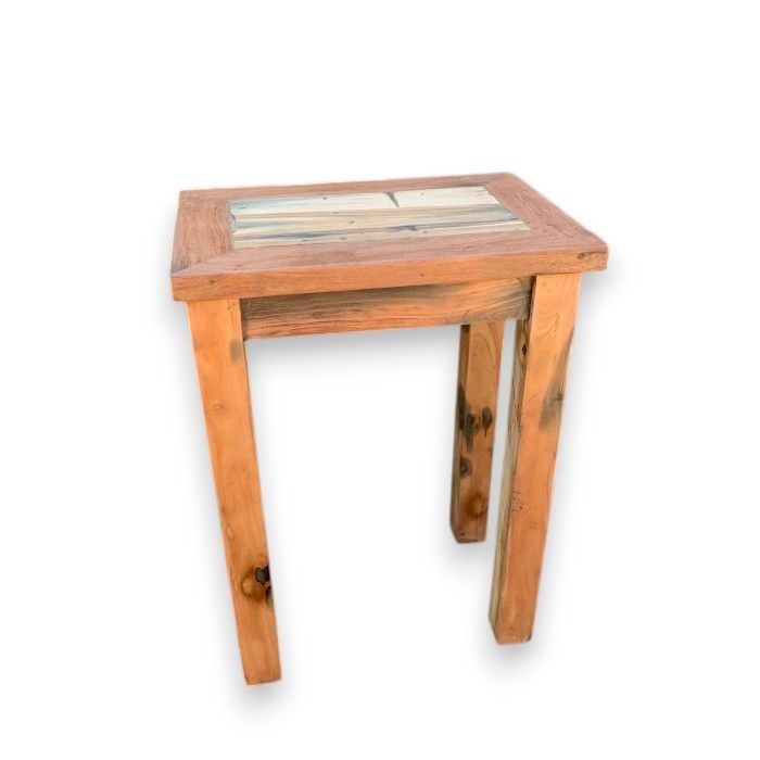 Hoge tafel - Displaystandaard - Gerecycled Hardhout -  60 x 40 x 80cm