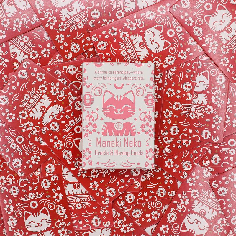 Fortune Cats Speel & Orakelkaarten – Maneki Neko Set