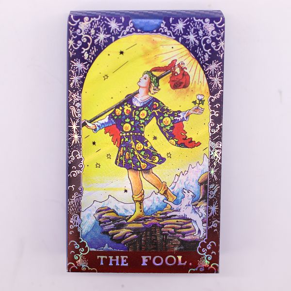 Blauw Folie Tarot Kaartenset – Mandala – met boekje