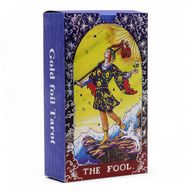 Blauw Folie Tarot Kaartenset – Mandala – met boekje