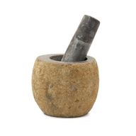 Decoratieve Riviersteen Stamper & Vijzel – Klein (ca. 9 × 7 cm)