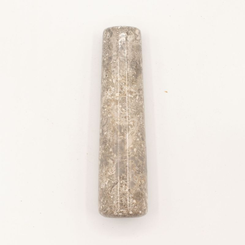 Decoratieve Riviersteen Stamper & Vijzel – Medium (ca. 12 × 8 cm)