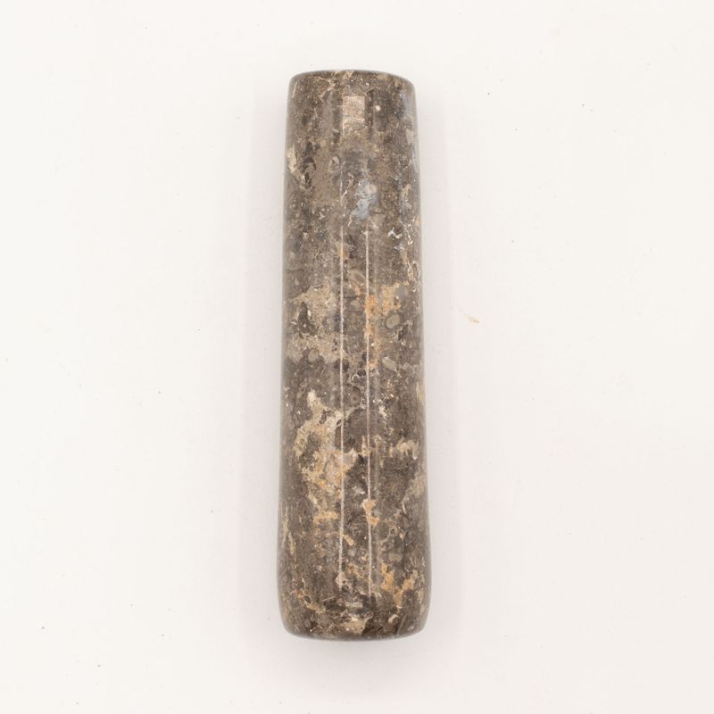 Decoratieve Riviersteen Stamper & Vijzel – Groot (ca. 15 × 12 cm)