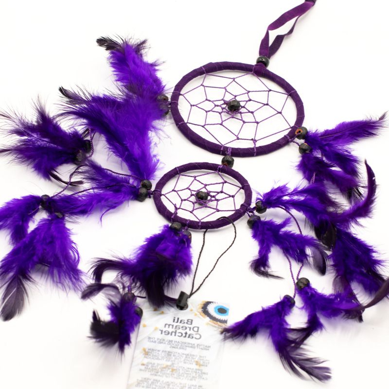Bali Droomvangers - Medium Rond - Turkoois/Roze/Paars