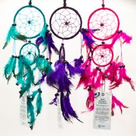 Bali Droomvangers - Medium Rond - Turkoois/Roze/Paars