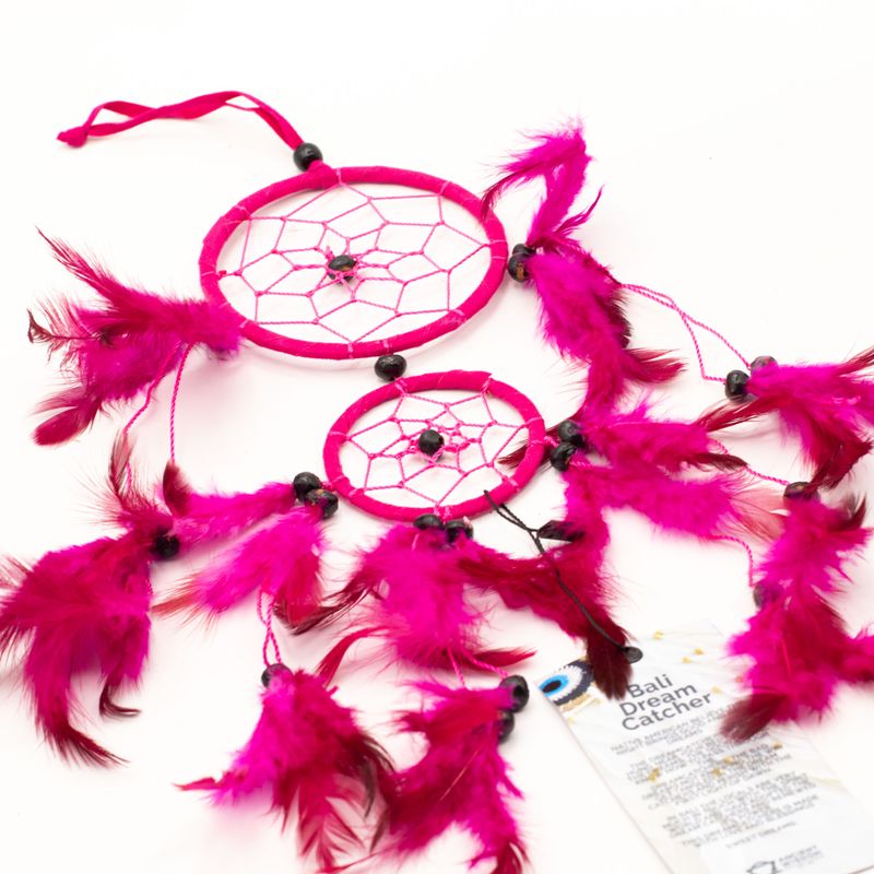 Bali Droomvangers - Medium Rond - Turkoois/Roze/Paars