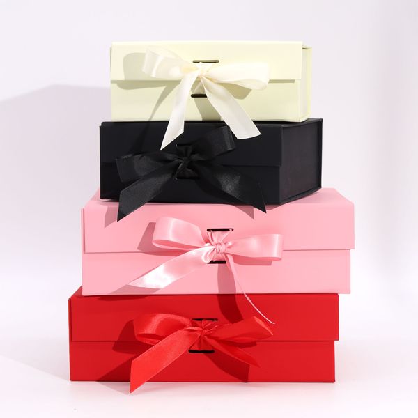 Vouwbare Cadeaudozen met Lint en Handvat