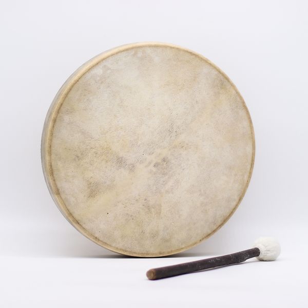 Geest van de Wolf Sjamanentrommel met Klopper – Stembaar – 40 cm
