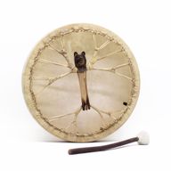Geest van de Beer Sjamanentrommel met Klopper – Stembaar – 40 cm