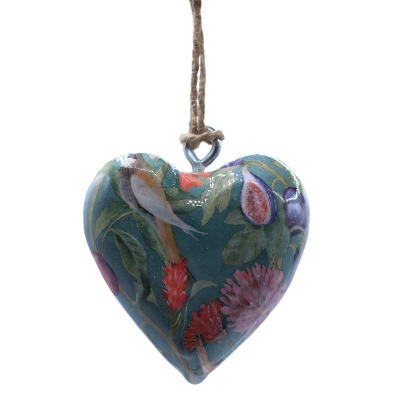 Grote Decoratieve Houten Harten – Vogel & Bloem (50) – in Displaypot