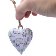 Grote Decoratieve Houten Harten – Lavendel (50) – in Displaypot
