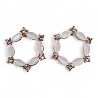 Parel - Vintage Glas - Lus - Oorbellen