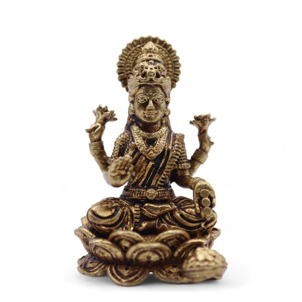 Messing Miniatuur Goden – Laxmi (22 g) – 37 mm