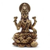 Messing Miniatuur Goden – Laxmi (52 g) – 49 mm
