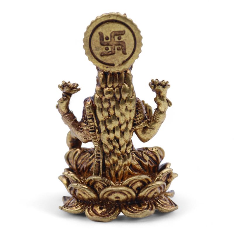 Messing Miniatuur Goden – Laxmi (52 g) – 49 mm