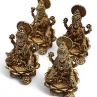 Messing Miniatuur Goden – Laxmi (52 g) – 49 mm