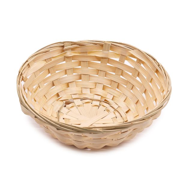 Round Bamboo Bread Baskets - 20x7cm