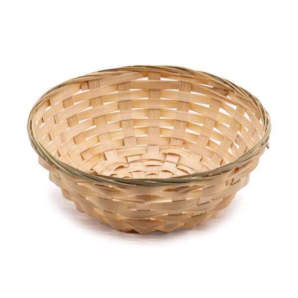Round Bamboo Bread Baskets - 23x8cm