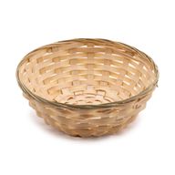 Round Bamboo Bread Baskets - 23x8cm