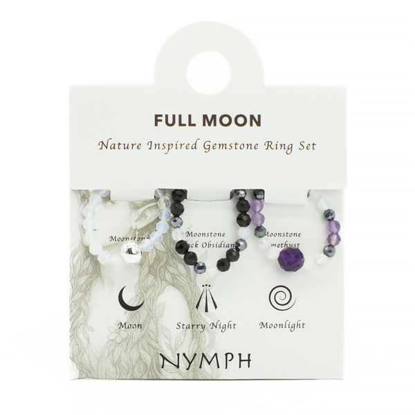 Nymph Spirit Edelsteen Ringenset – Volle Maan