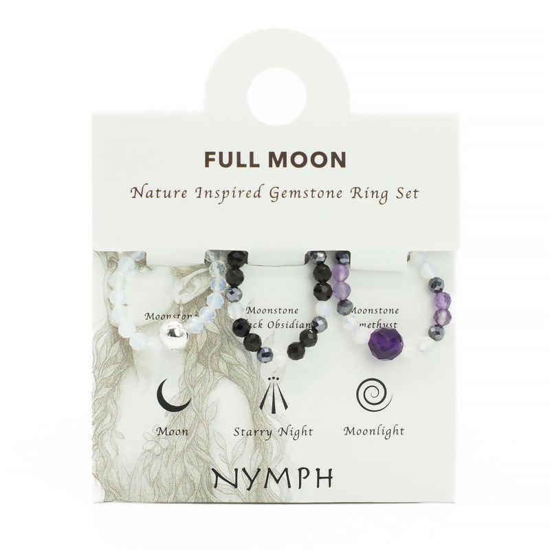 Nymph Spirit Edelsteen Ringenset – Volle Maan