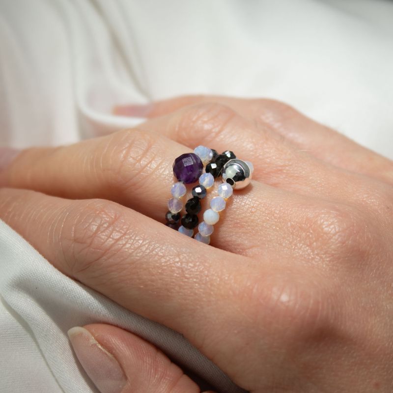 Nymph Spirit Edelsteen Ringenset – Volle Maan