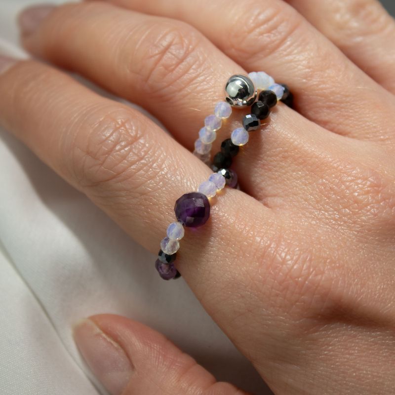Nymph Spirit Edelsteen Ringenset – Volle Maan
