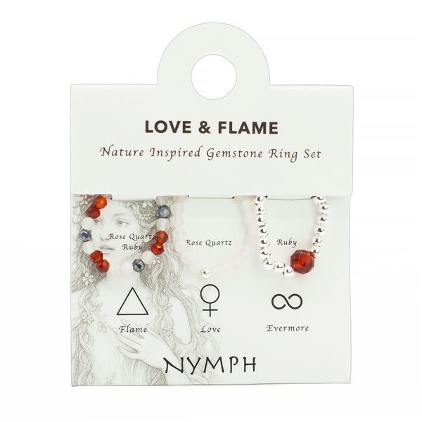 Nymph Spirit Edelsteen Ringenset – Liefde & Vlam