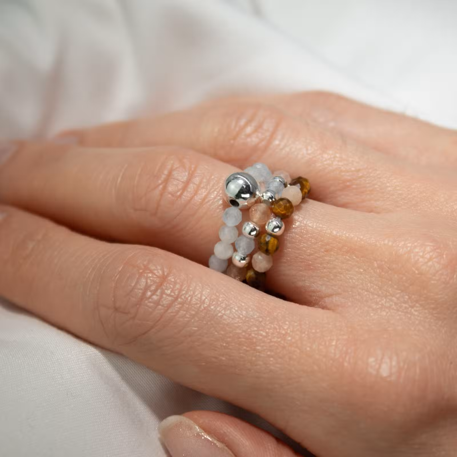 Nymph Ringsets met Edelstenen