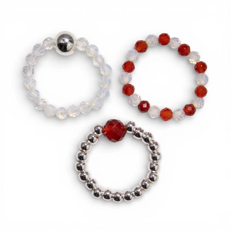 Nymph Spirit Edelsteen Ringenset – Bloedmaan