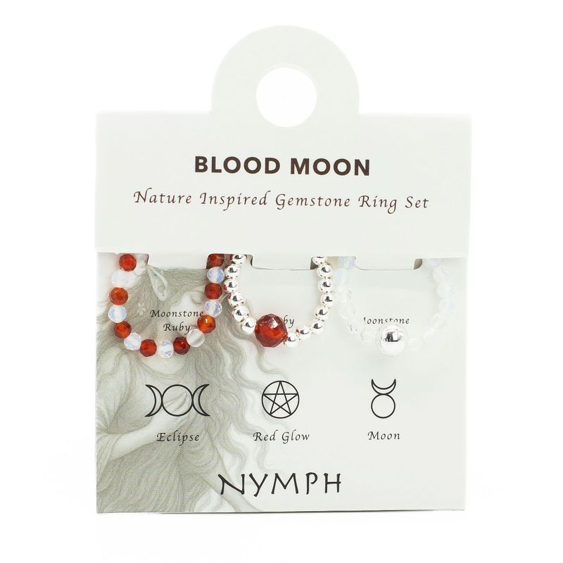 Nymph Spirit Edelsteen Ringenset – Bloedmaan