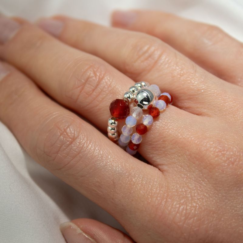 Nymph Spirit Edelsteen Ringenset – Bloedmaan