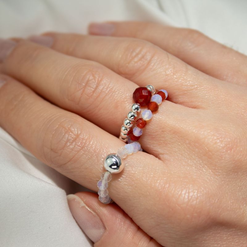 Nymph Spirit Edelsteen Ringenset – Bloedmaan