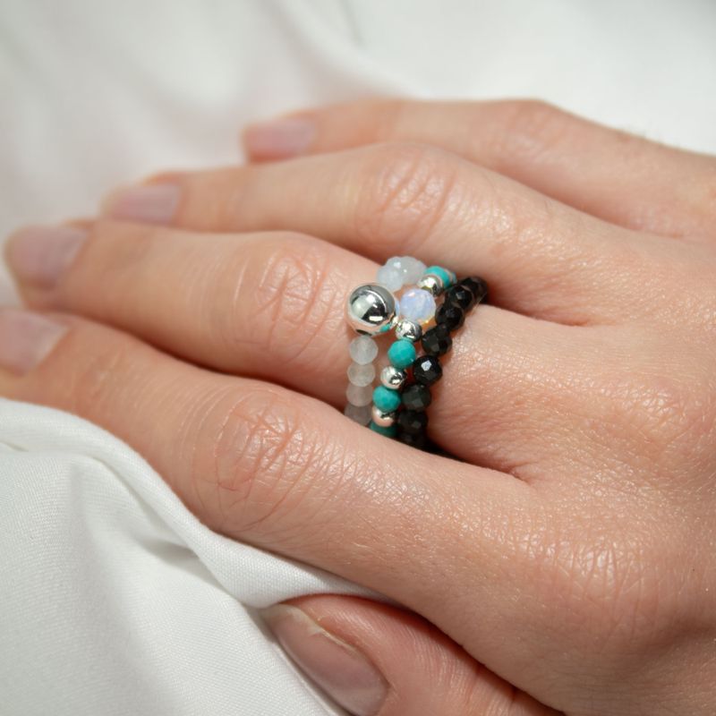 Nymph Spirit Edelsteen Ringenset – Eindeloze Oceaan