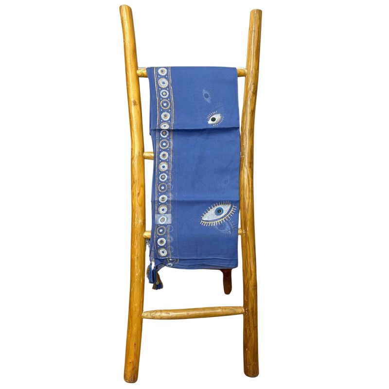 Pario - Rijk Blauw & Goud Handgeschilderd Oog van Fatima Design