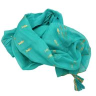 Pario - Turquoise & Goud Vissendesign