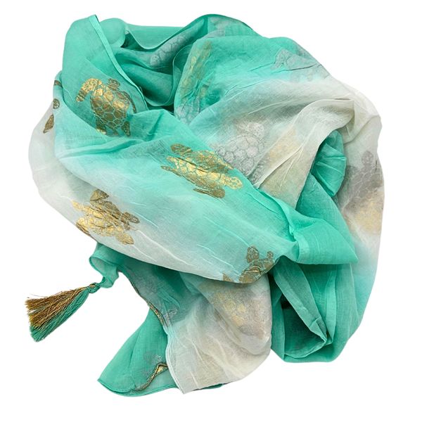 Pario - Wit & Turquoise Goud Schildpaddendesign