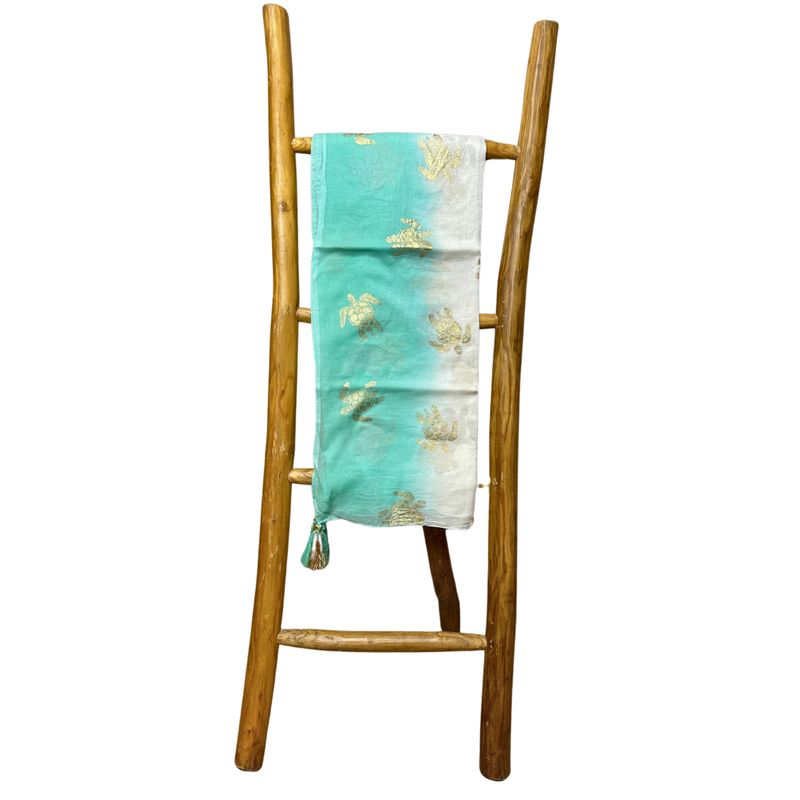 Pario - Wit & Turquoise Goud Schildpaddendesign