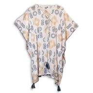 Kaftan - Goud & Blauw Grieks Motief - Handgeschilderd
