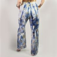 Lounge Broek - Goud & Blauw Grieks Motief - Handgeschilderd