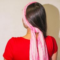 Nomad Sari  - Summer Scarf -  180x50cm - Party Shine - Perfect Pink