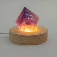 8 cm Ronde Houten USB LED Standaard - Koel/Warm/Daglicht