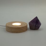 8 cm Ronde Houten USB LED Standaard - Koel/Warm/Daglicht
