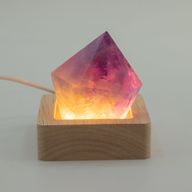 6 cm Vierkante Houten USB LED Standaard - Koel/Warm/Daglicht