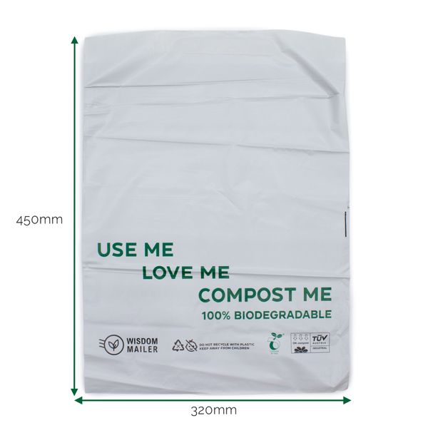 100% Biologisch Afbreekbare Verzendzak (320 × 450 mm)