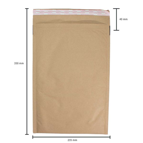 Kraft Gevoerde Honingraat Envelop (235 × 350 + 40 mm)
