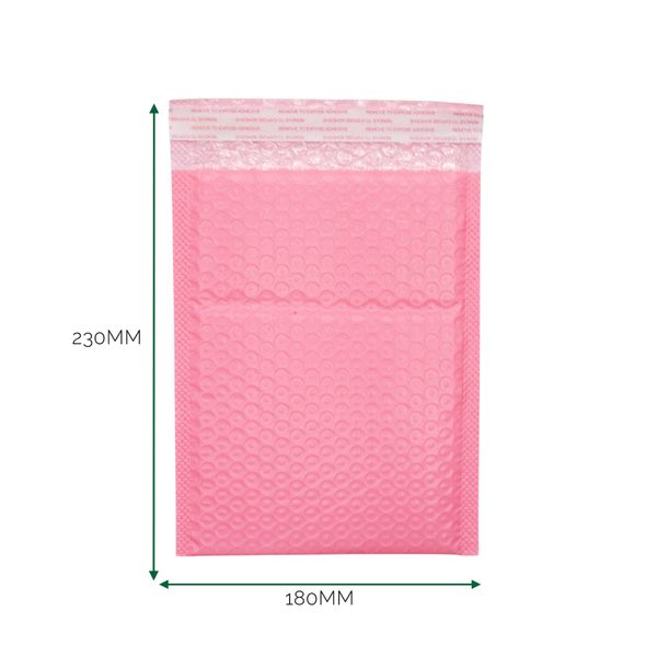Roze Poly Luchtkussen Envelop (180 × 230 + 40 mm)