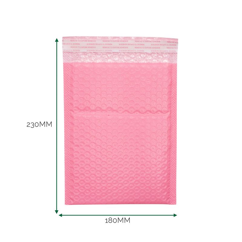 Roze Poly Luchtkussen Envelop (180 × 230 + 40 mm)
